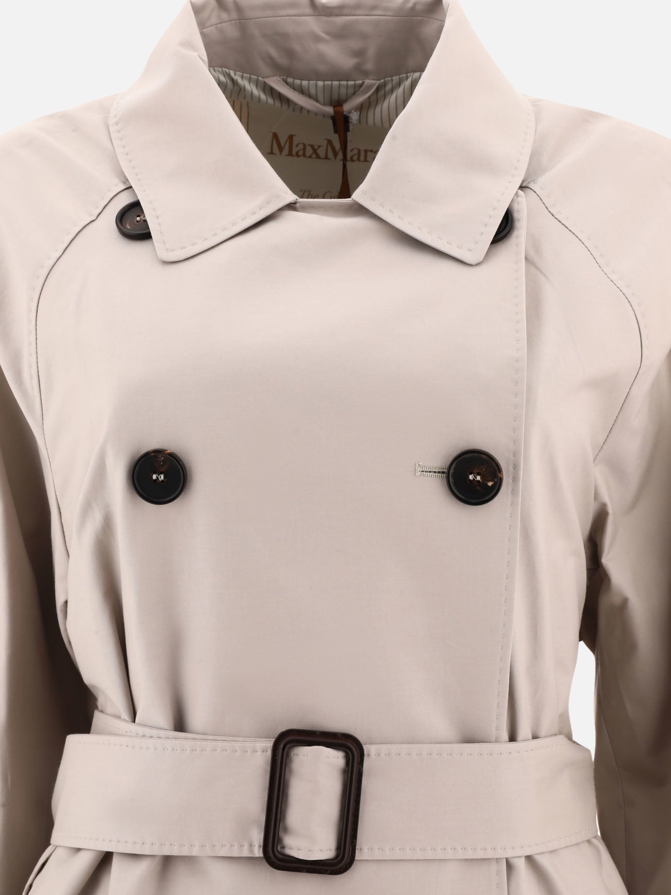 Double-breasted trench coat