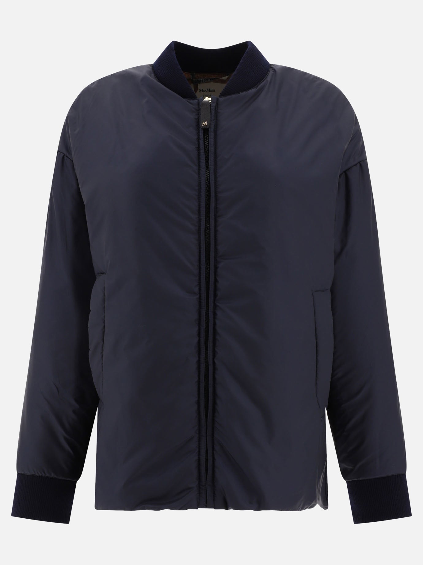 Bomber jackets 100% polyester - Padding: polyester  Blue - Max Mara The Cube Women | PDP | VIETTI Online Store | thumbnail