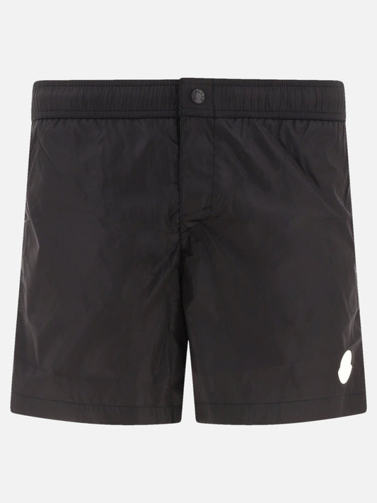 Short da mare Logo  Nero - Moncler Uomo | PLP | VIETTI Online Store 

