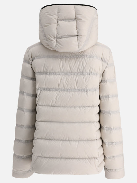 Down jackets 85% polyamide 15% elastane - Padding: down and feathers  White - Moncler Women | PLP | VIETTI Online Store | 2
