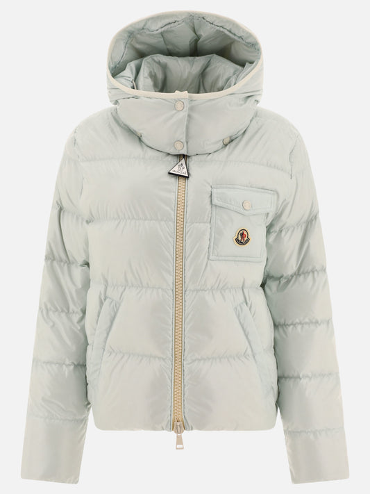 Down jackets 100% polyamide - Padding: down and feathers  Light blue - Moncler Women | PLP | VIETTI Online Store 
