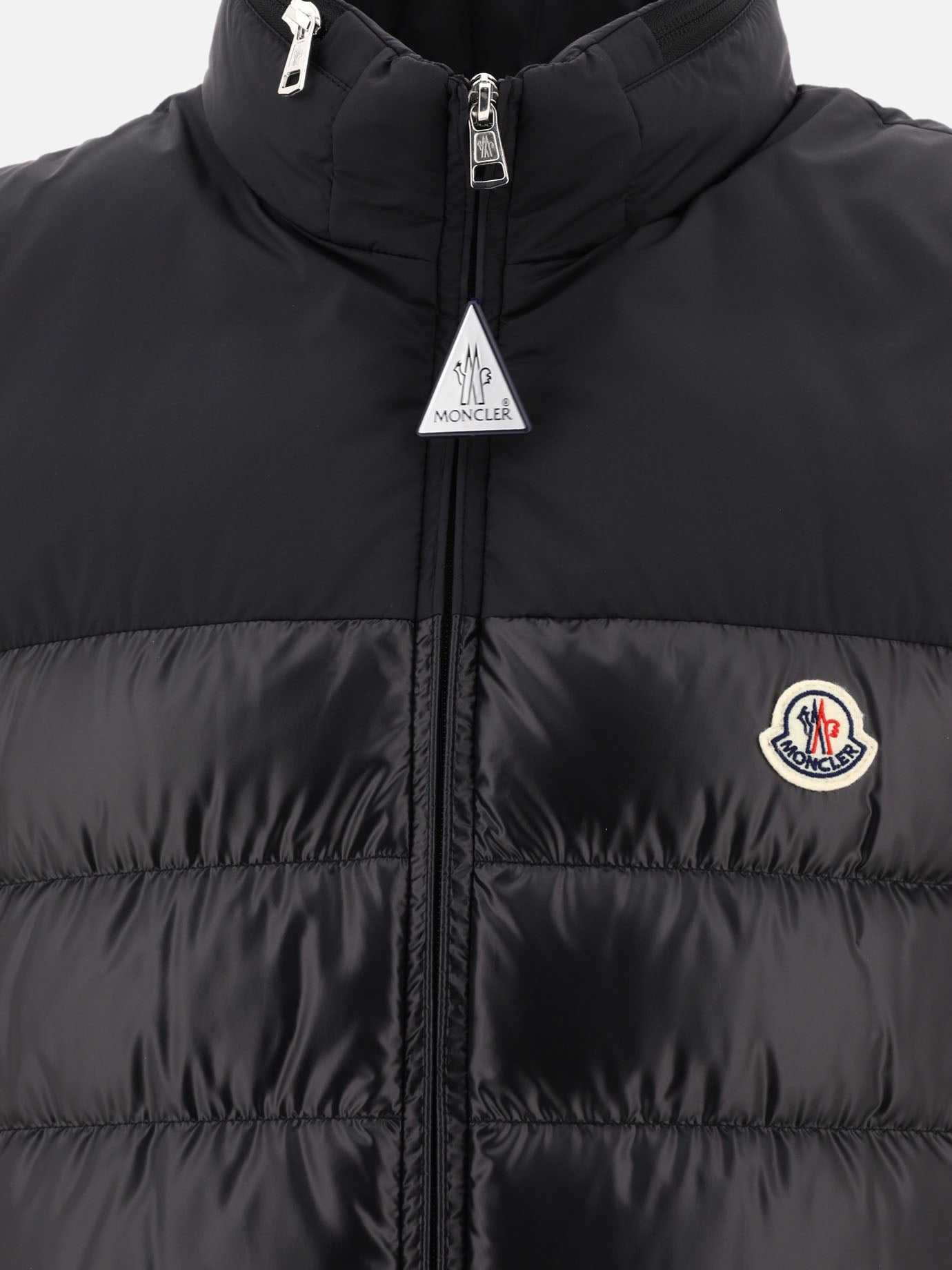 Vest jackets 100% polyester - Padding: down and feathers  Black - Moncler Men | PDP | VIETTI Online Store | thumbnail_3