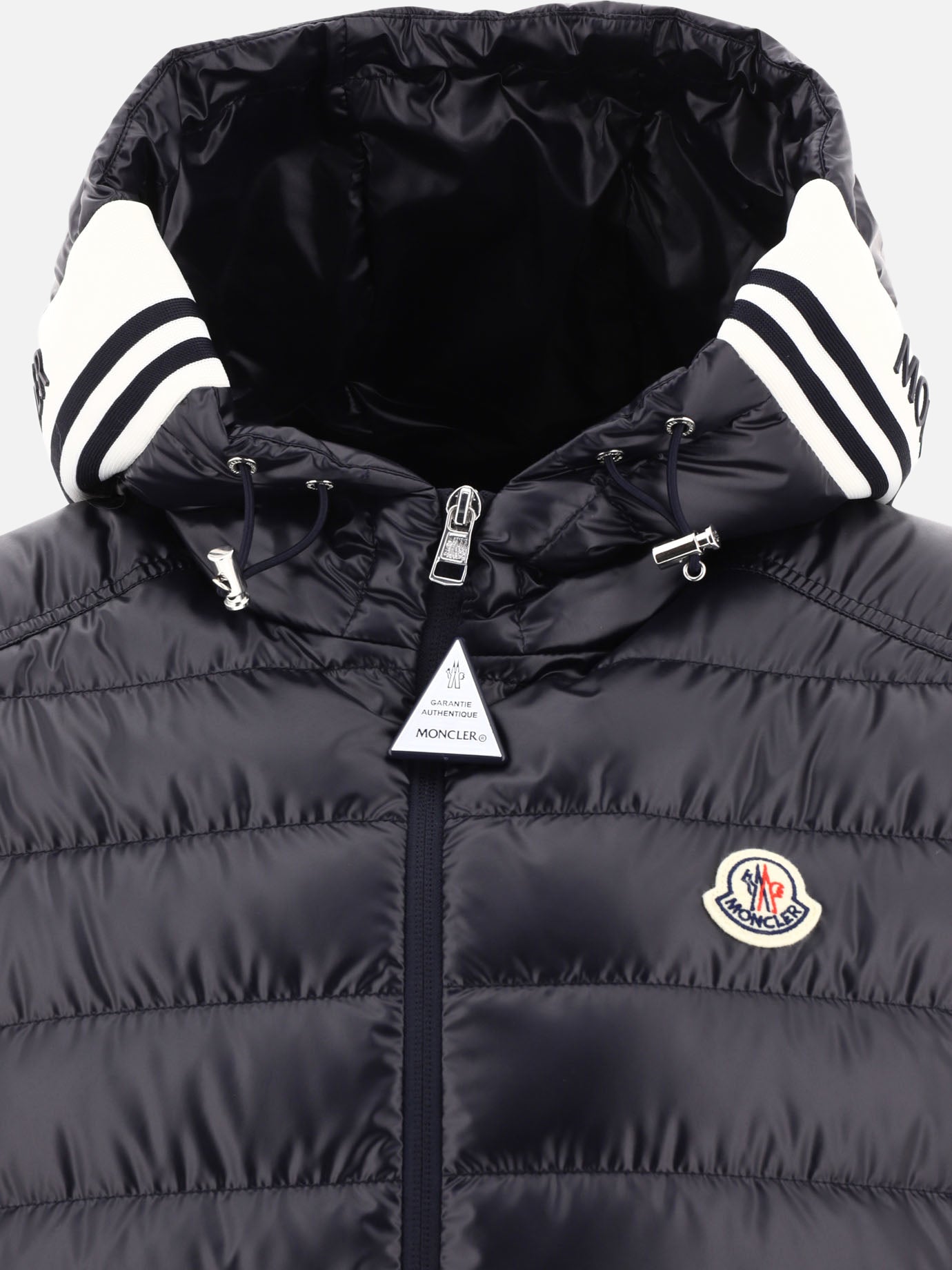 Vest jackets Solid colour  Blue - Moncler Men | PDP | VIETTI Online Store | thumbnail_3
