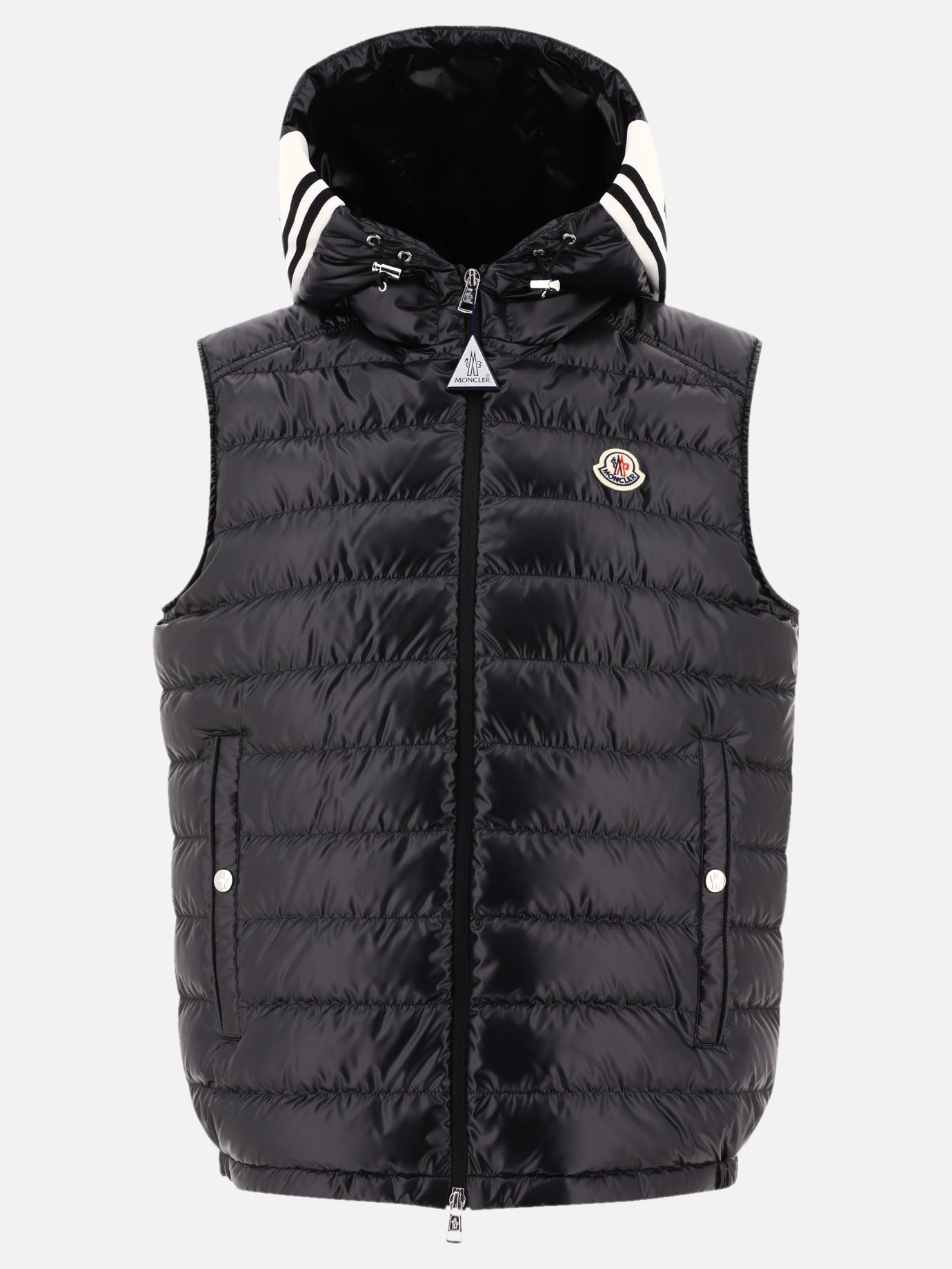 Vest jackets Solid colour  Black - Moncler Men | PDP | VIETTI Online Store | Zoom-Modal
