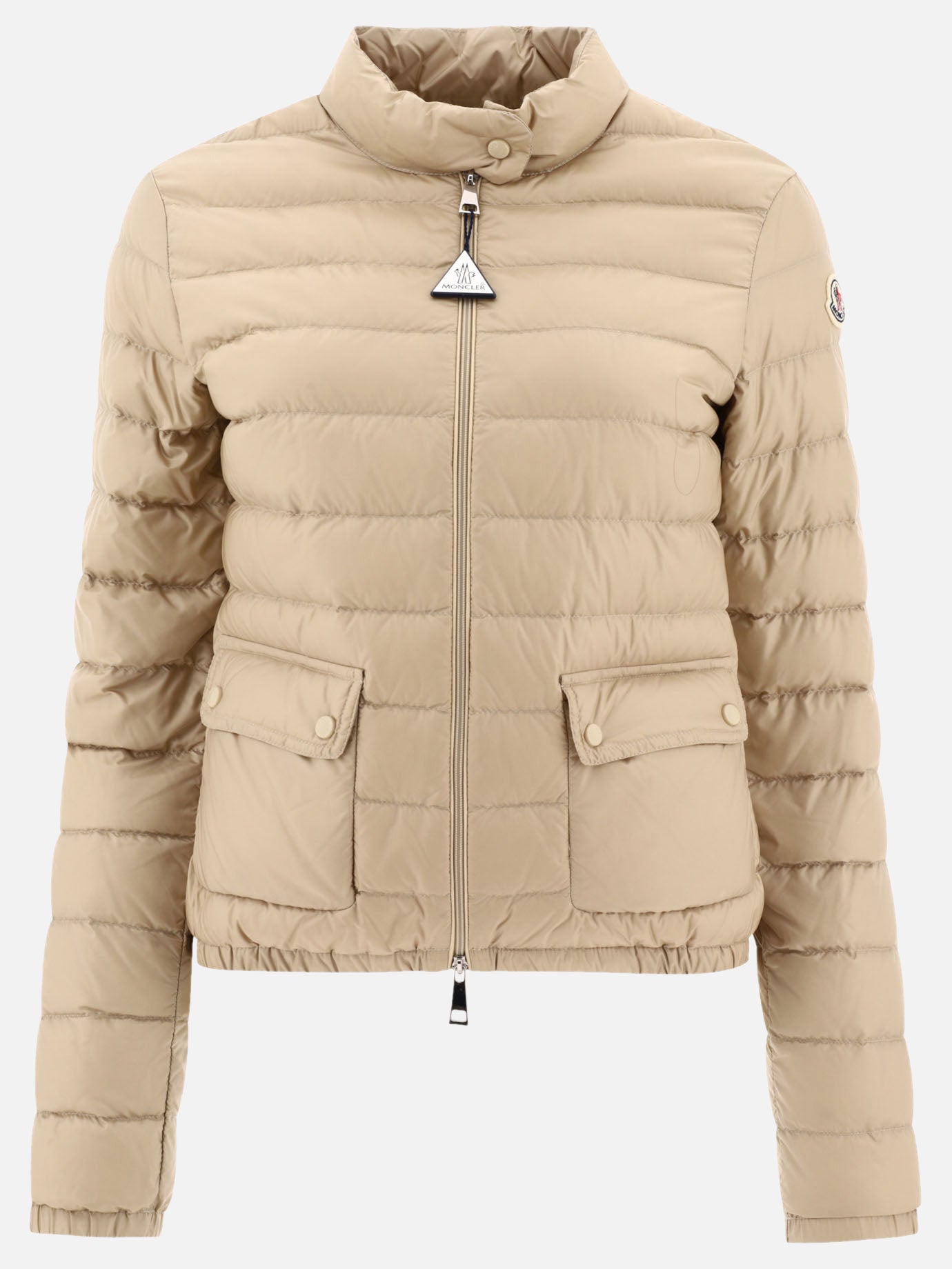 Down jackets Logo  Beige - Moncler Women | PDP | VIETTI Online Store | thumbnail