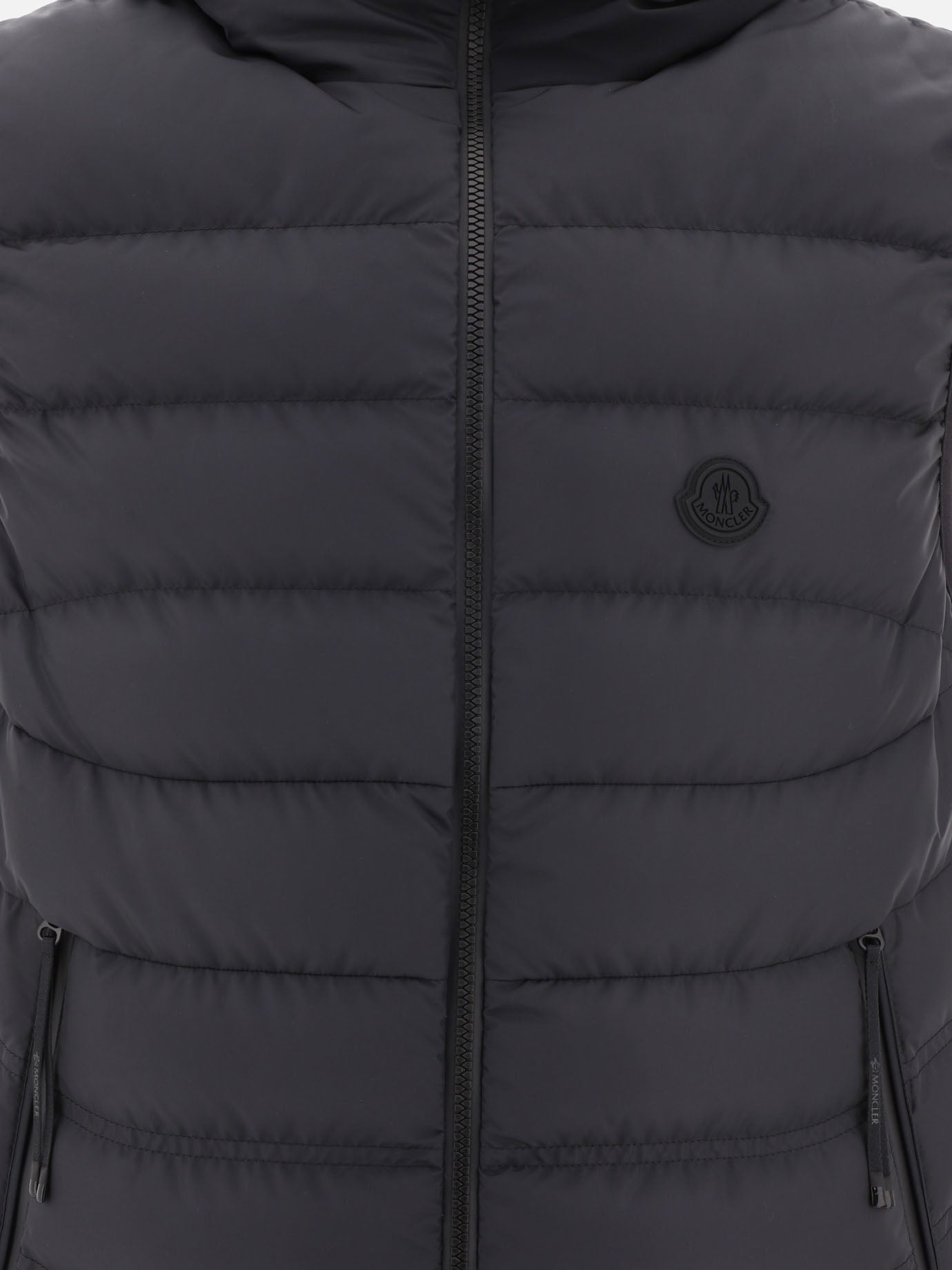 Vest jackets 100% polyester - Padding: down and feathers  Black - Moncler Men | PDP | VIETTI Online Store | thumbnail_3