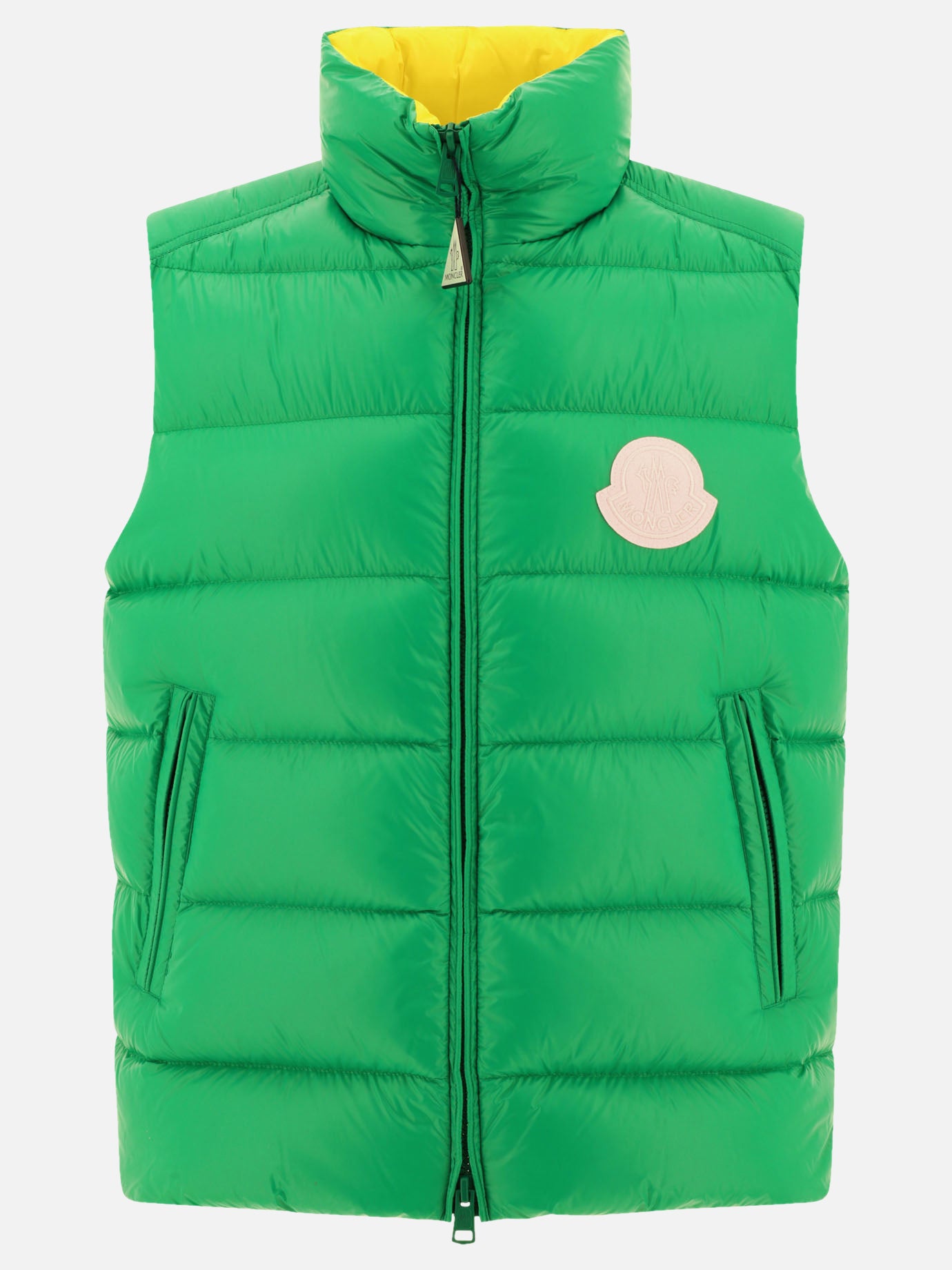 Vest jackets 100% polyamide - Padding: down and feathers  Green - Moncler Men | PDP | VIETTI Online Store | thumbnail