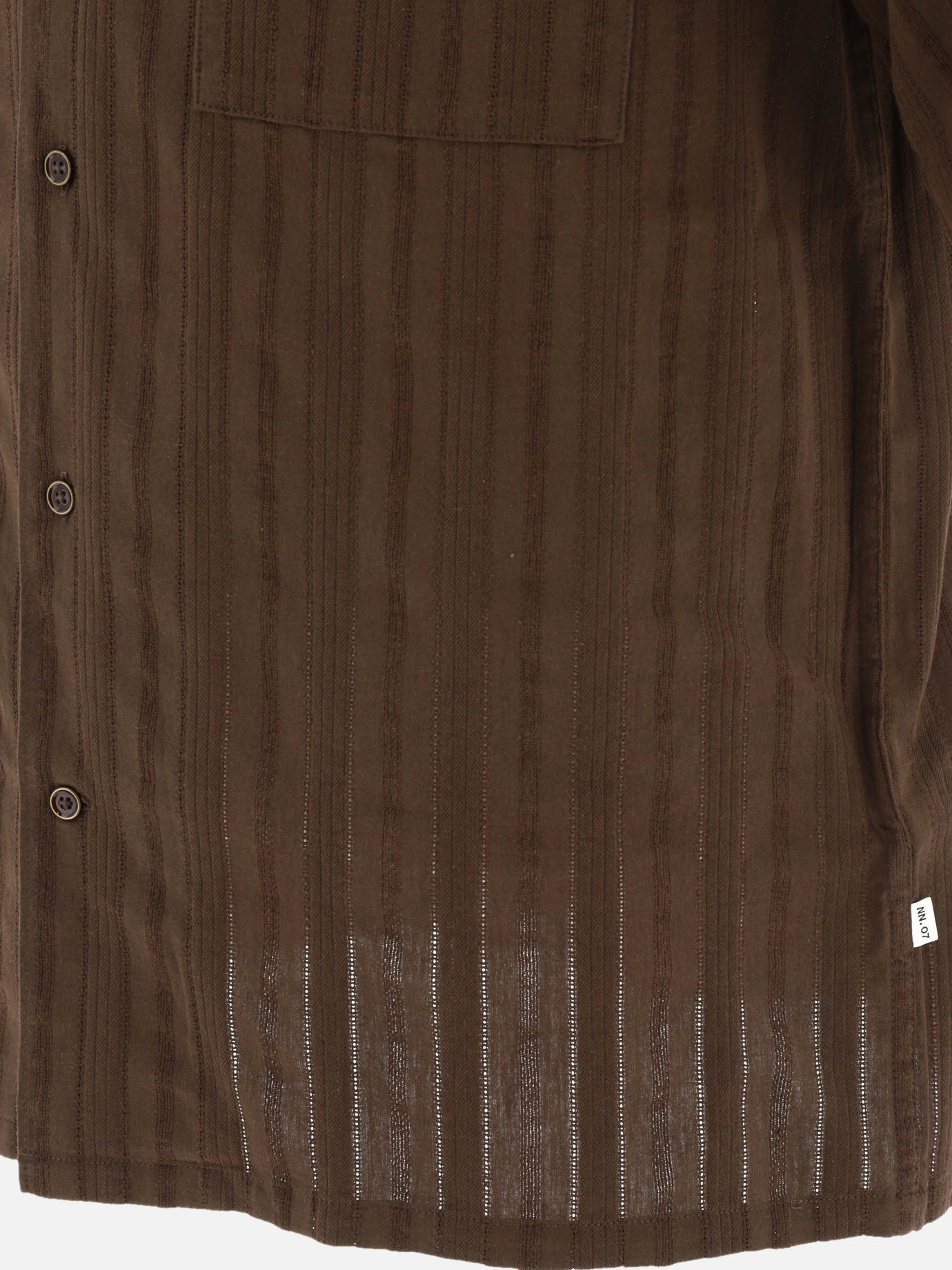 Camicie casual Solid colour  Marrone - NN.07 Uomo | PDP | VIETTI Online Store | thumbnail_4