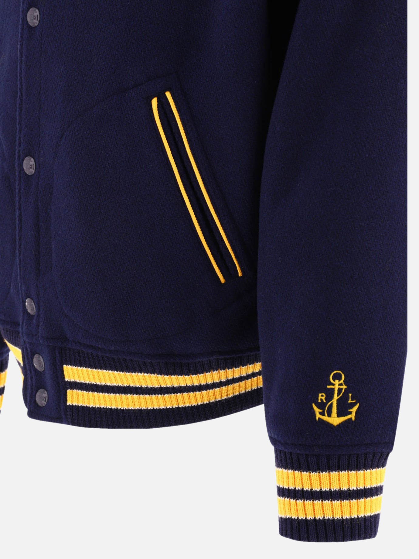 Bomber jackets 60% wool 40% polyester  Blue - Polo Ralph Lauren Men | PDP | VIETTI Online Store | thumbnail_5