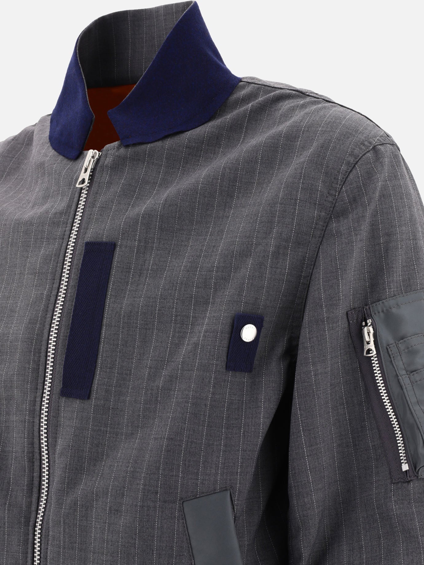 Bomber jackets 24-03339M  Grey - Sacai Men | PDP | VIETTI Online Store | Zoom-Modal_4
