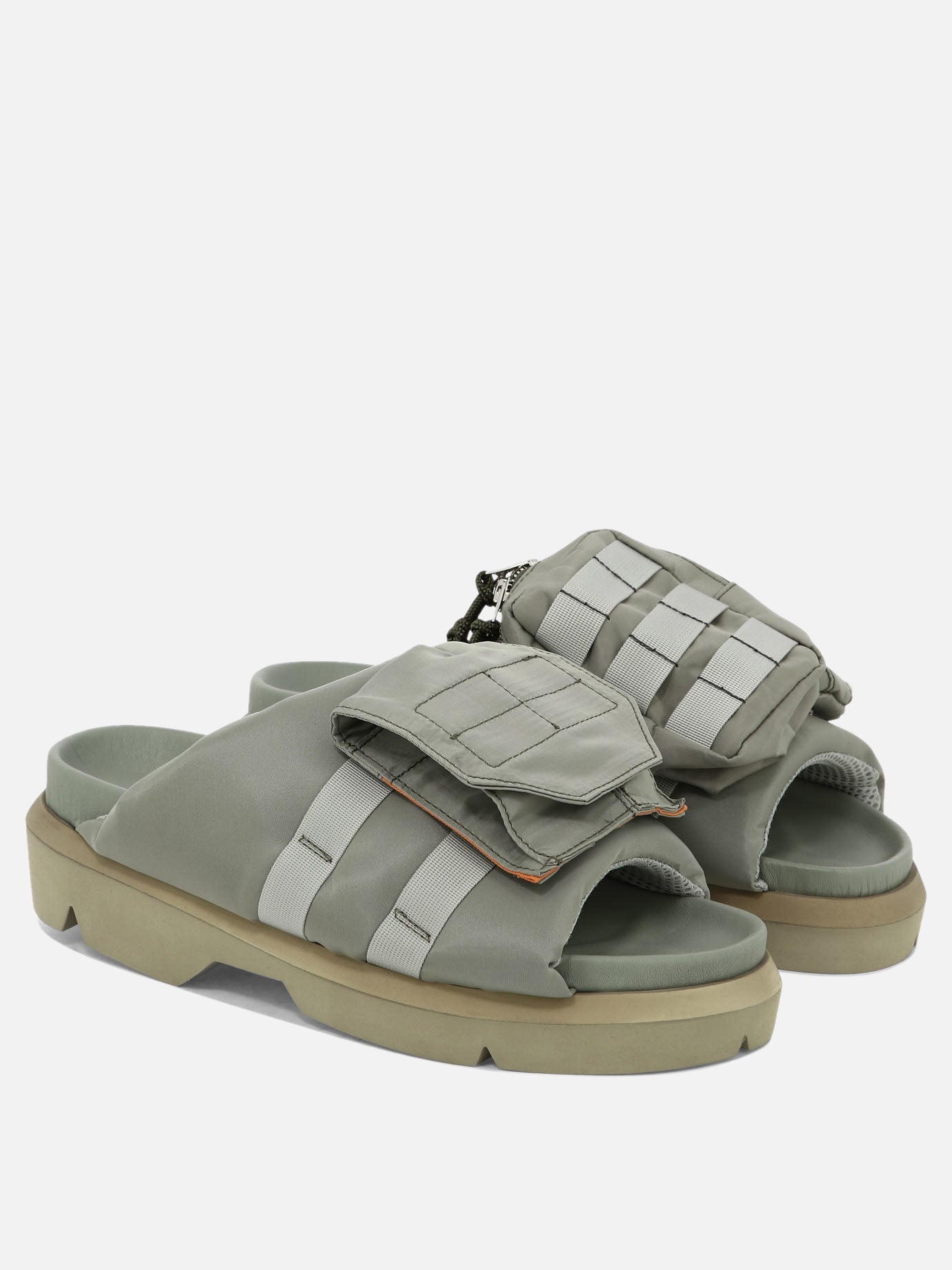 Sandali casual 100% nylon - 100% rubber  Verde - Sacai Uomo | PDP | VIETTI Online Store | Zoom-Modal_2
