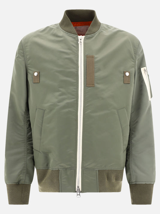 Bomber jackets 100% nylon  Green - Sacai Men | PLP | VIETTI Online Store 
