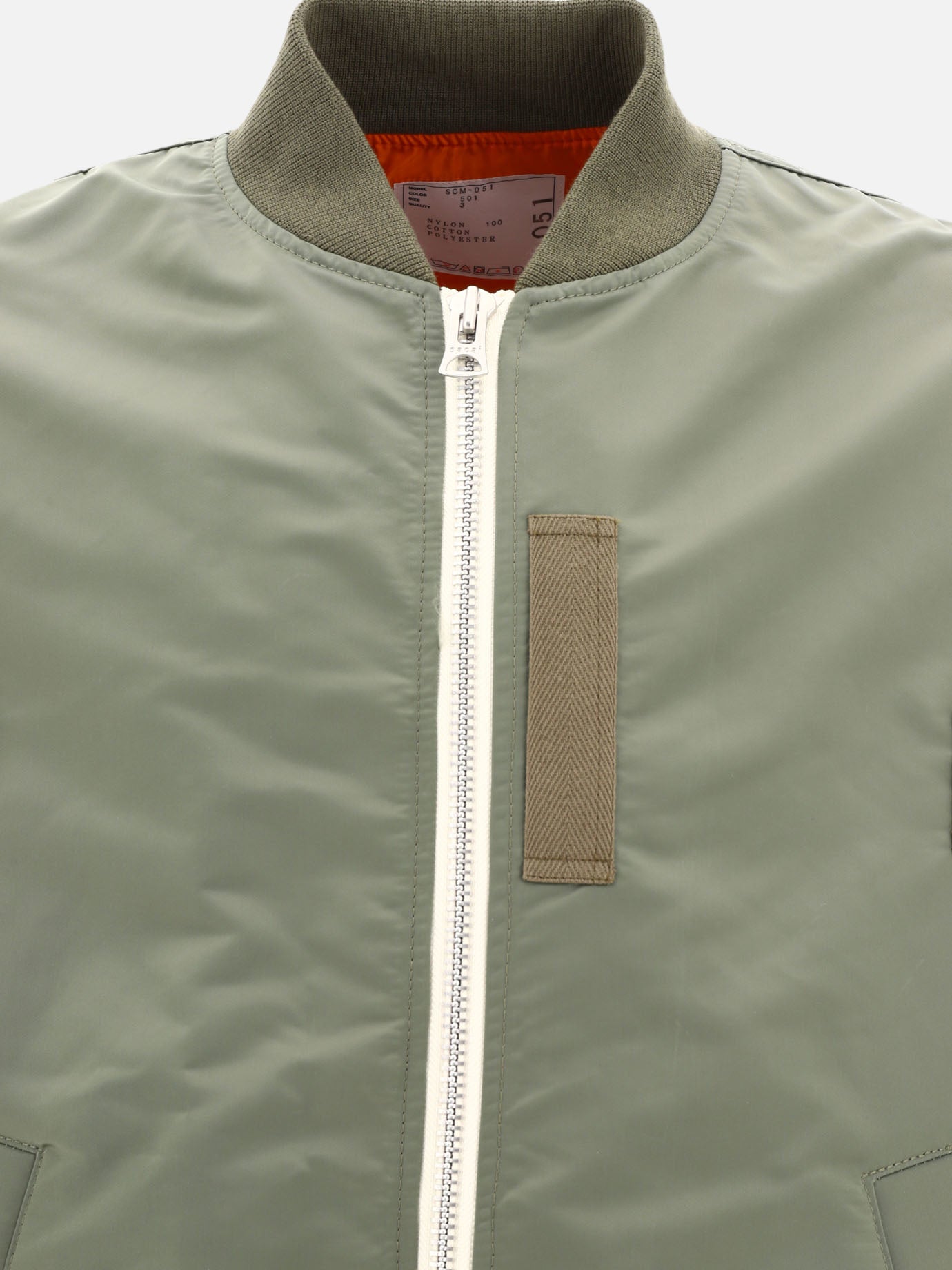 Bomber jackets 100% nylon  Green - Sacai Men | PDP | VIETTI Online Store | Zoom-Modal_3

