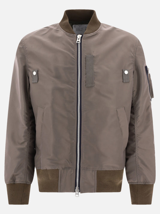 Bomber jackets 100% nylon  Brown - Sacai Men | PLP | VIETTI Online Store 
