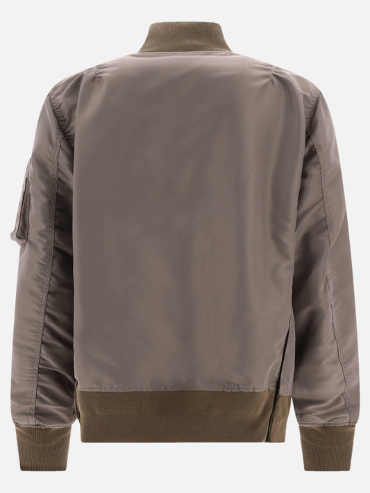 Bomber jackets 100% nylon  Brown - Sacai Men | PLP | VIETTI Online Store | 2
