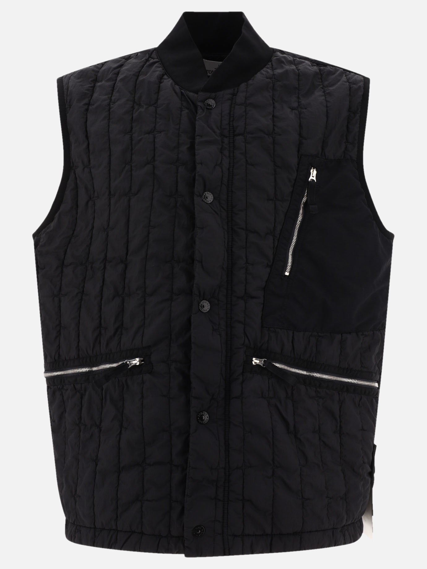 Vest jackets 100% polyamide - Padding: polyester  Black - Stone Island Men | PDP | VIETTI Online Store | Zoom-Modal
