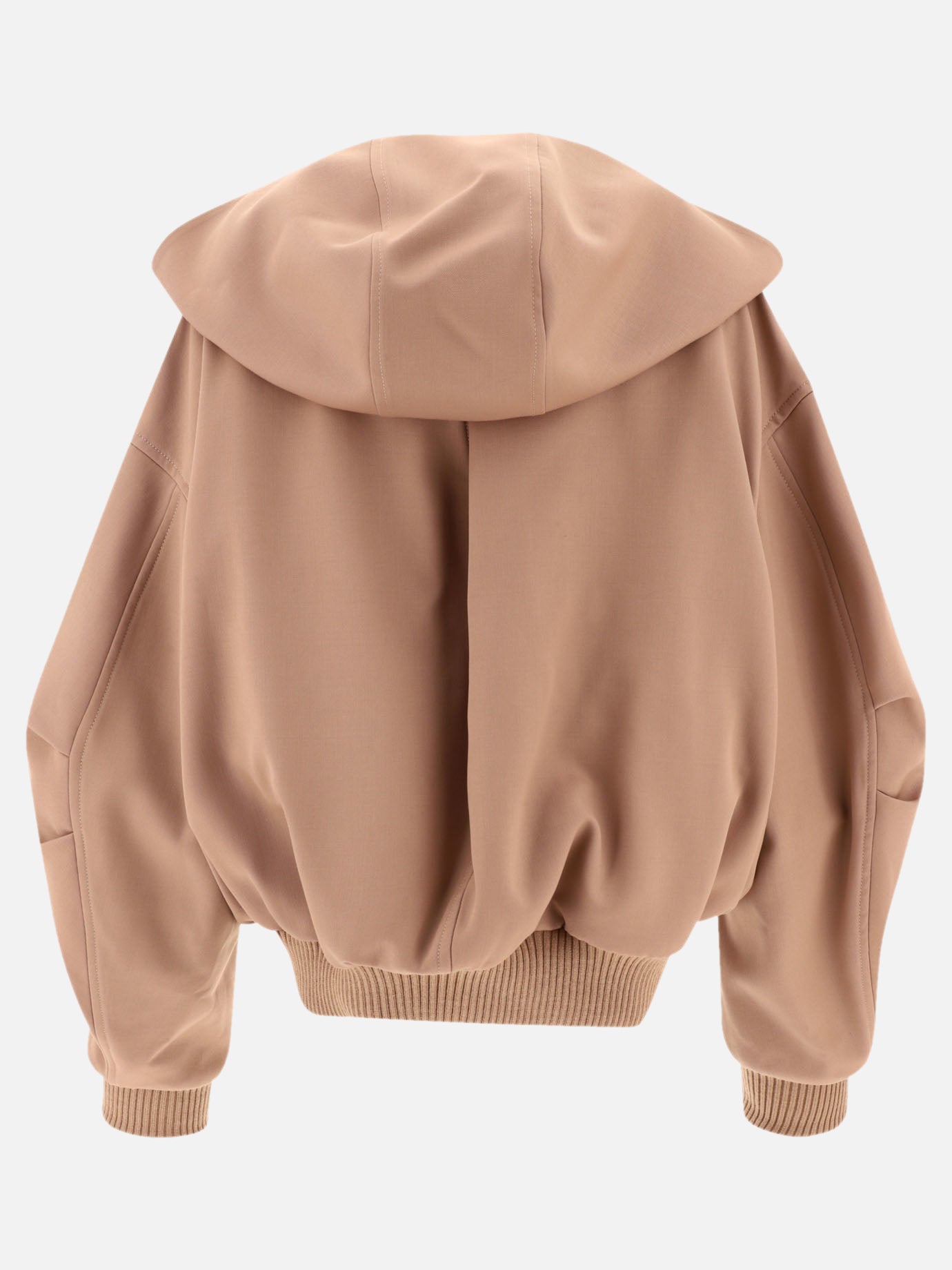 Bomber jackets 100% virgin wool  Beige - The Attico Women | PDP | VIETTI Online Store | thumbnail_2