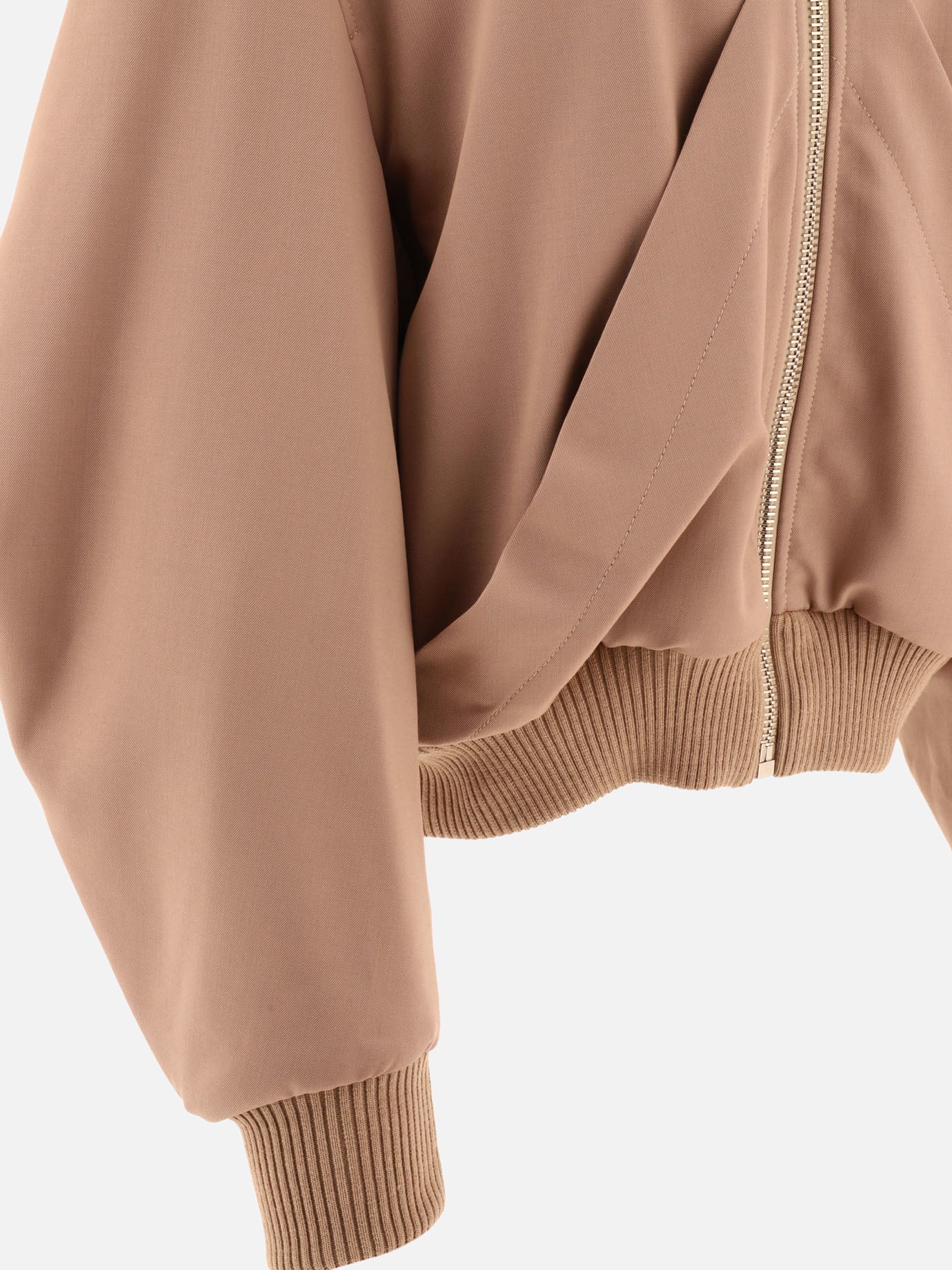 Bomber jackets 100% virgin wool  Beige - The Attico Women | PDP | VIETTI Online Store | thumbnail_4
