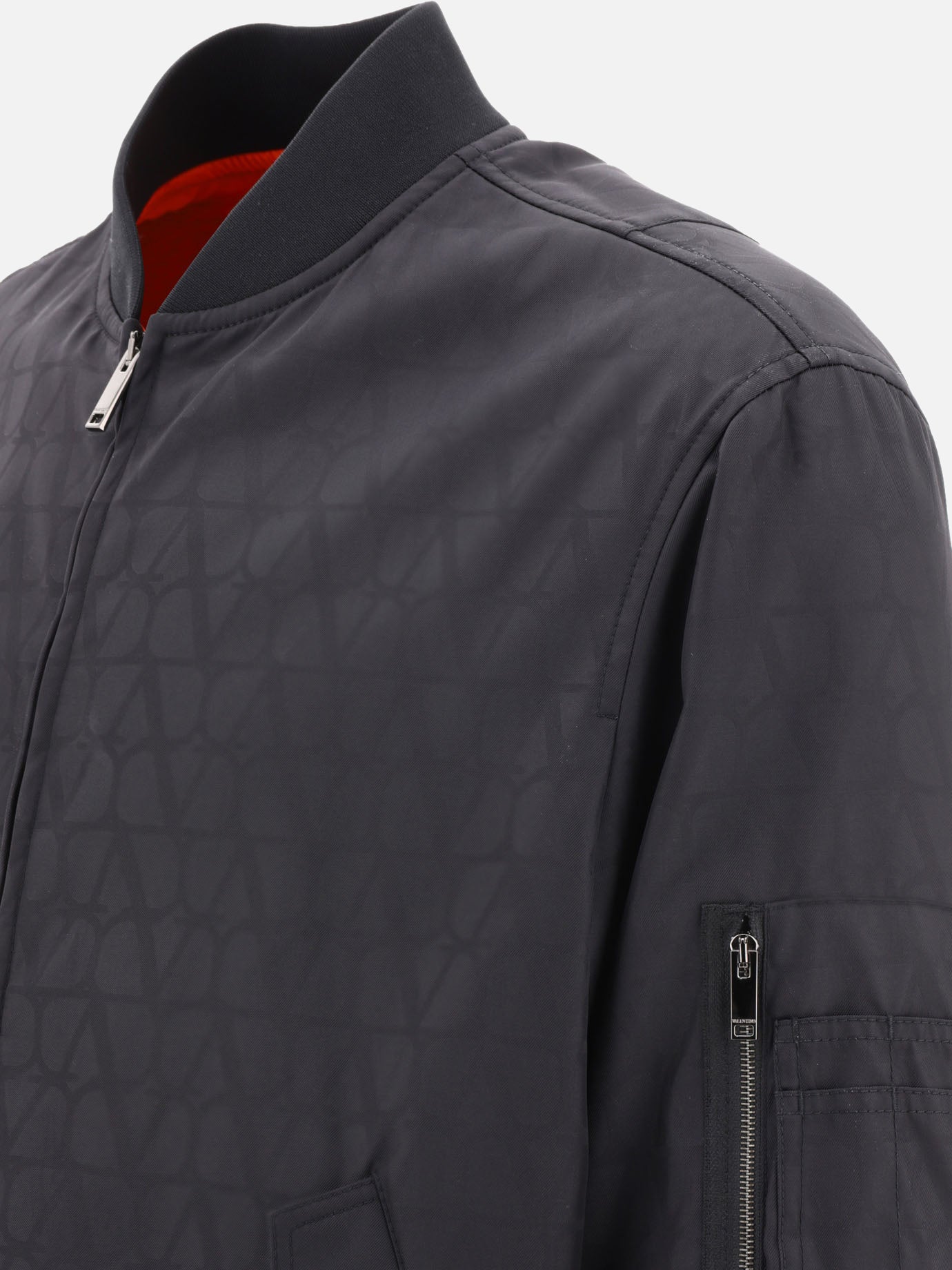 Bomber jackets 100% polyamide  Black - Valentino Men | PDP | VIETTI Online Store | Zoom-Modal_3
