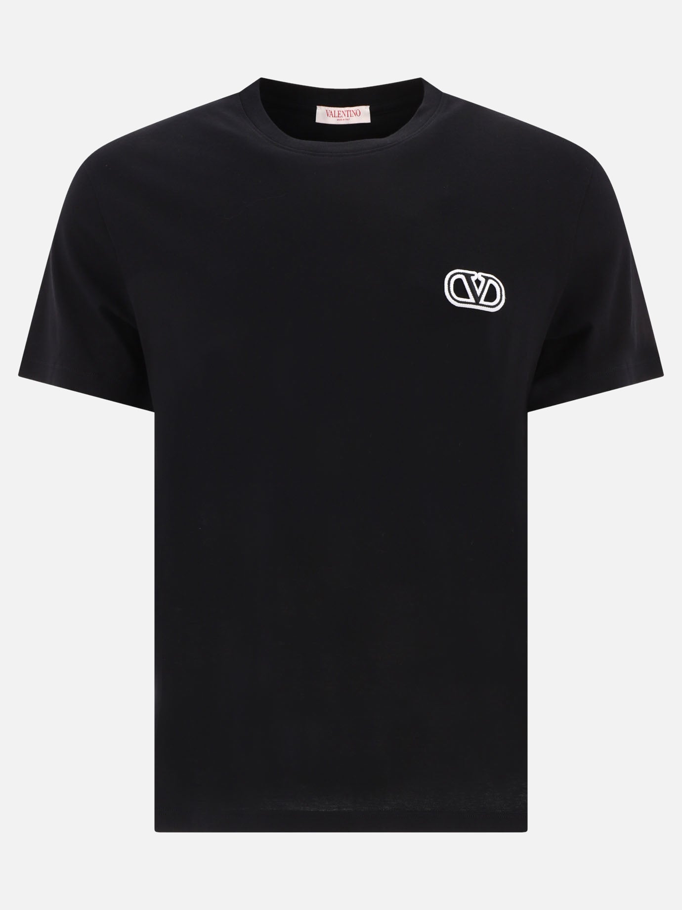 Crewneck t-shirts 100% cotton  Black - Valentino Men | PDP | VIETTI Online Store | Zoom-Modal
