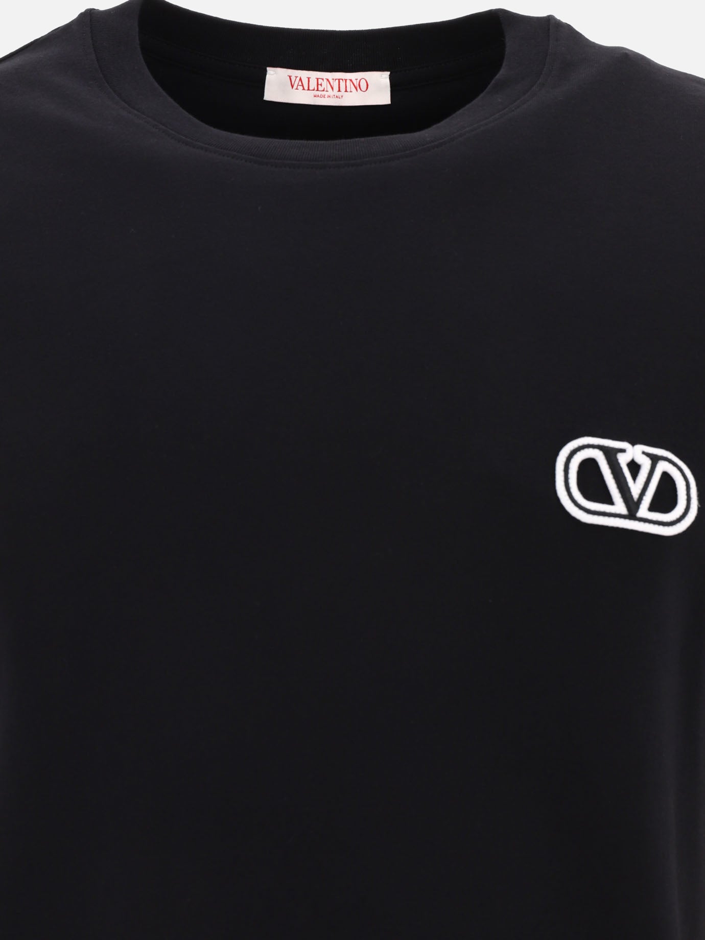 Crewneck t-shirts 100% cotton  Black - Valentino Men | PDP | VIETTI Online Store | Zoom-Modal_3
