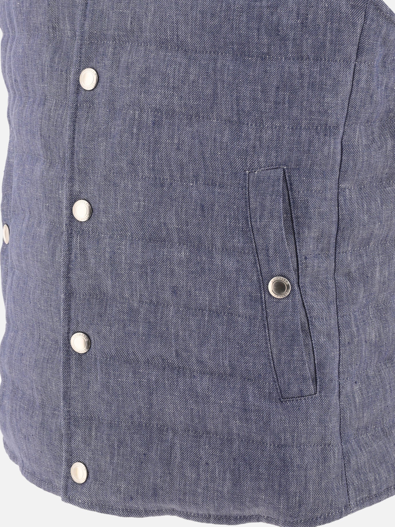 Vest jackets Solid colour  Blue - Brunello Cucinelli Men | PDP | VIETTI Online Store | Zoom-Modal_4
