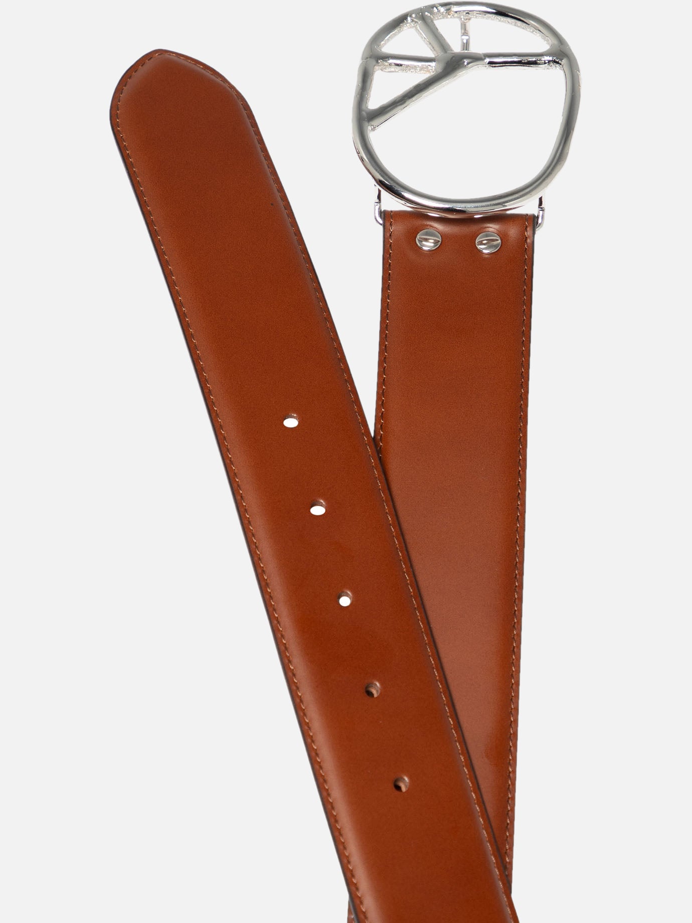 Needles "Peace Buckle" belt Brown