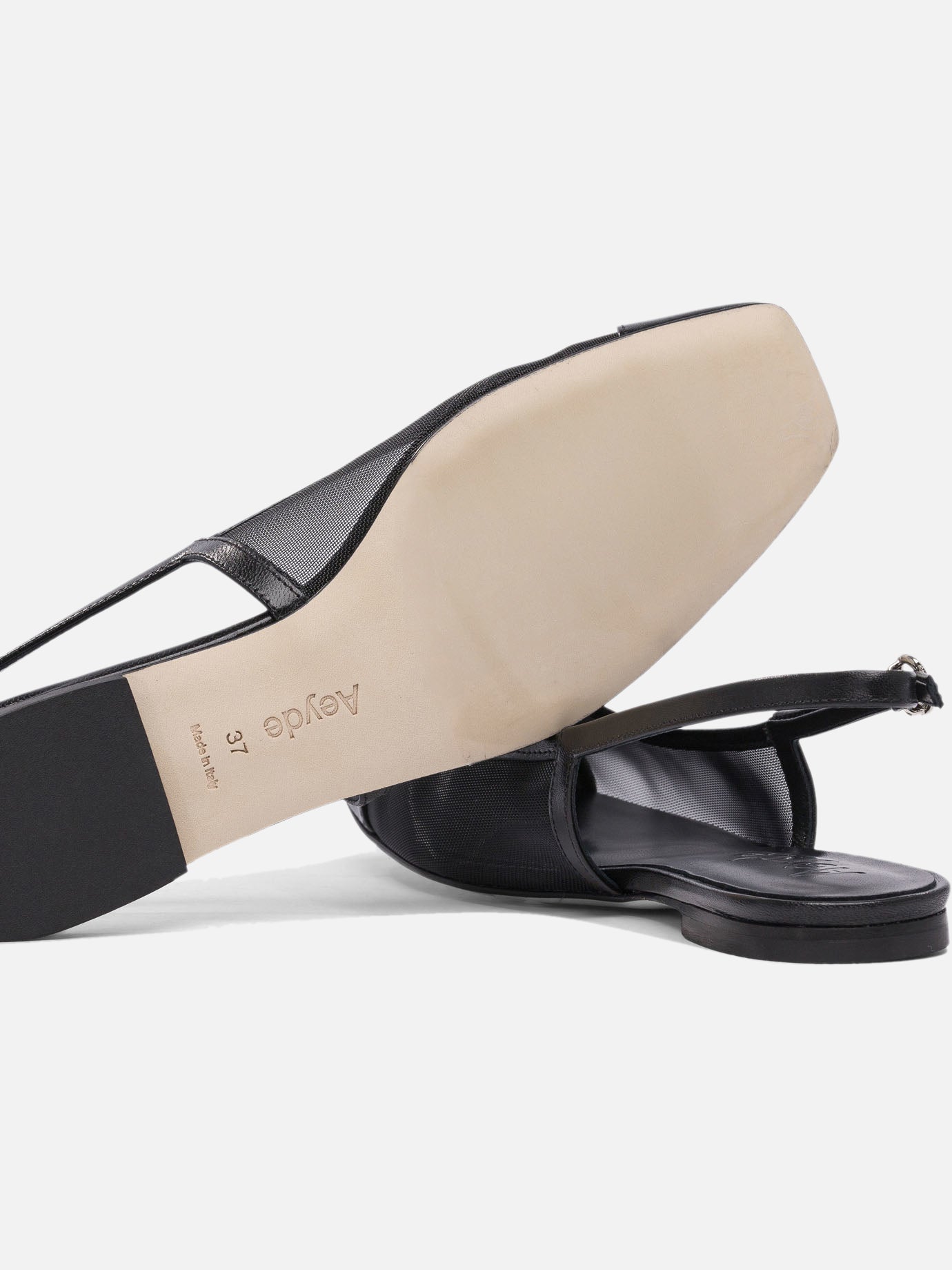 Classic ballet flats 100% nappa leather - 100% cow leather  Black - Aeyde Women | PDP | VIETTI Online Store | Zoom-Modal_5
