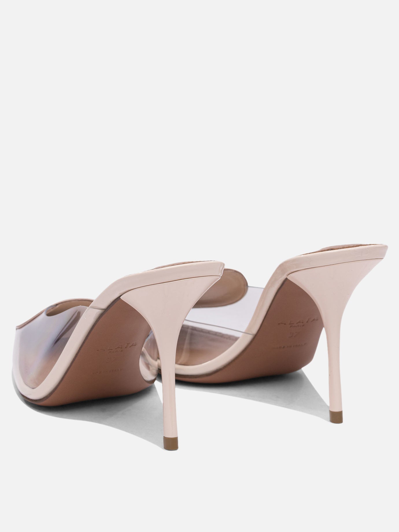 Alaïa Mule &quot;Cœur Abstrait&quot; 90 mm 17199606_36 Pink thumbnail_4