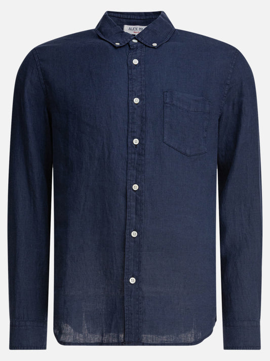 Alex Mill Linen "Mill" Shirt 16958916_S Blue 1