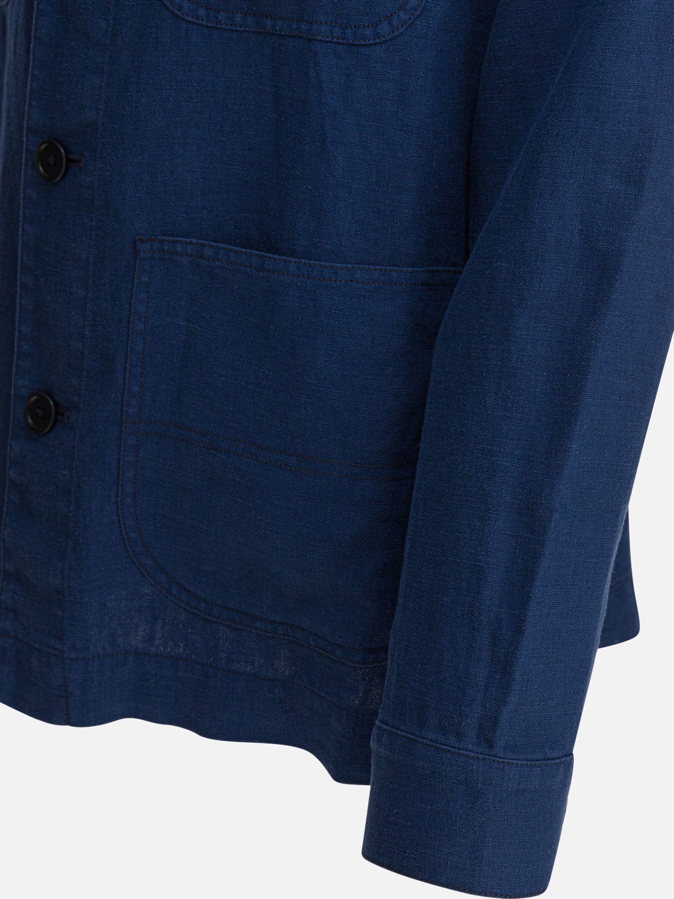 Overshirt jackets Solid colour  Blue - Alex Mill Men | PDP | VIETTI Online Store | Zoom-Modal_4
