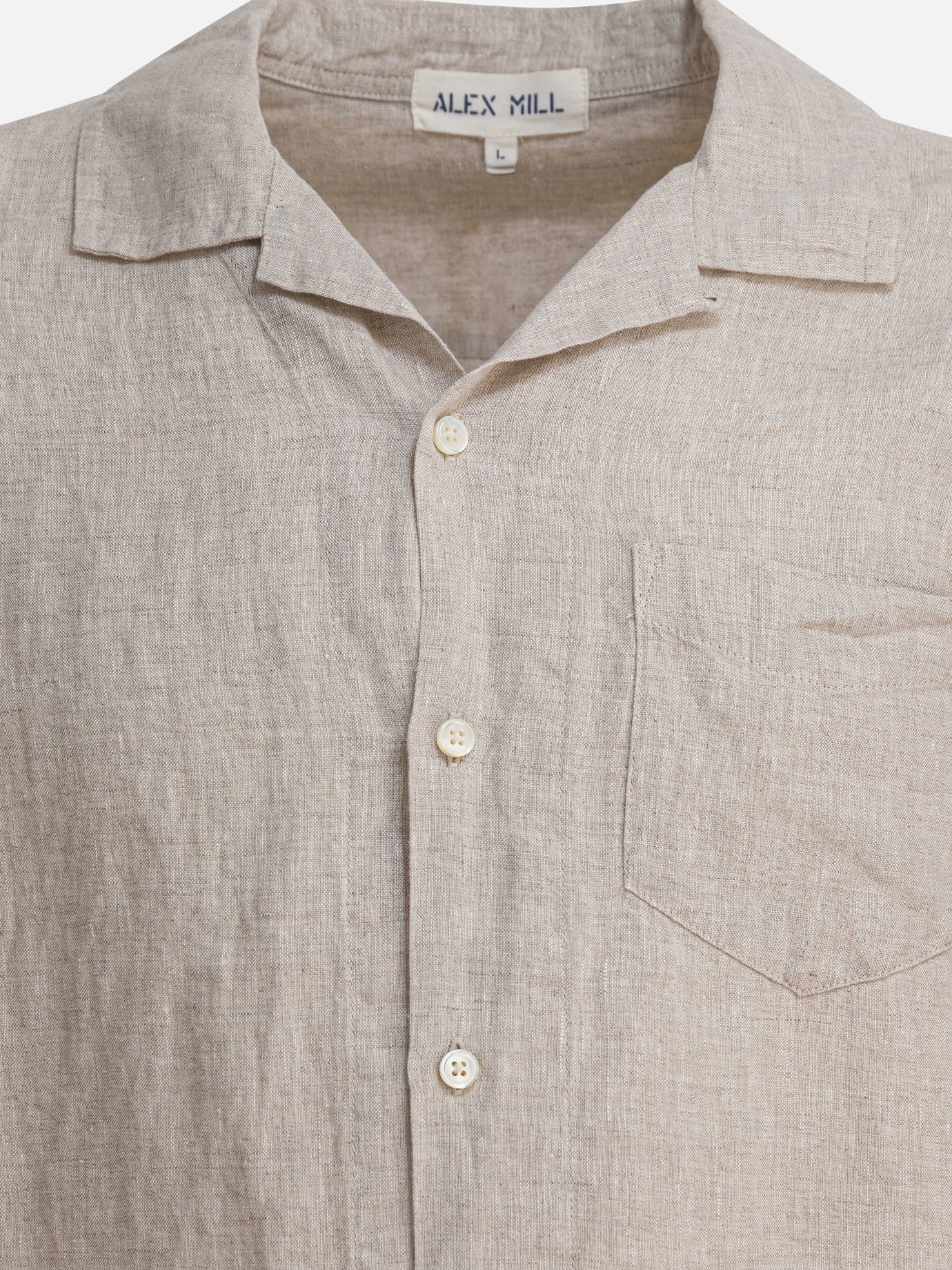 Camicie casual Solid colour  Beige - Alex Mill Uomo | PDP | VIETTI Online Store | Zoom-Modal_3
