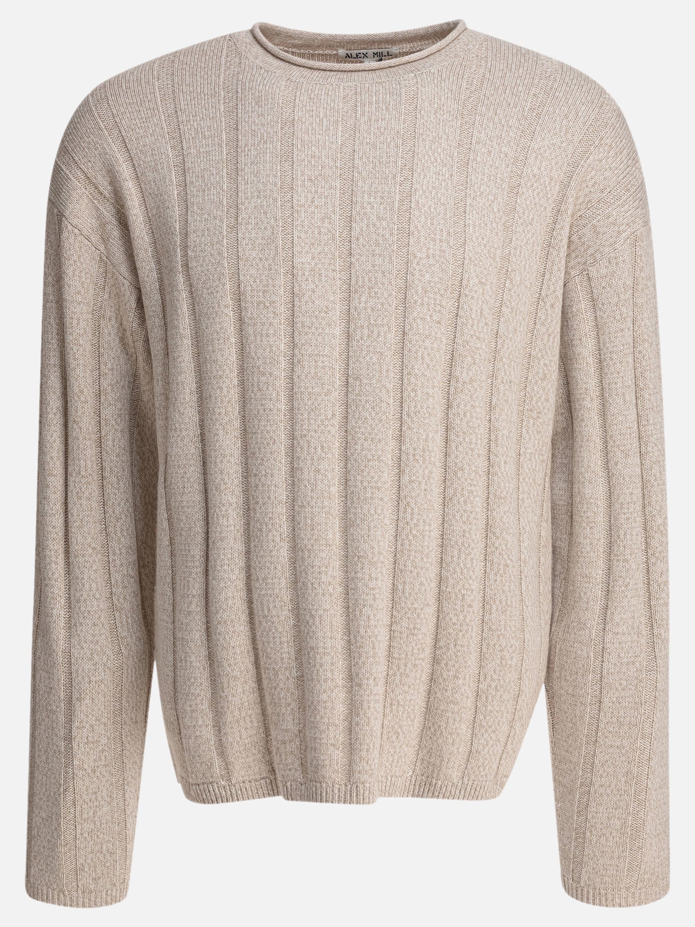 Maglioni girocollo Solid colour  Beige - Alex Mill Uomo | PDP | VIETTI Online Store | Zoom-Modal
