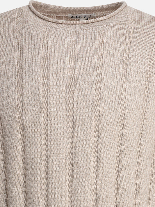 Crewneck sweaters Solid colour  Beige - Alex Mill Men | PDP | VIETTI Online Store | 2
