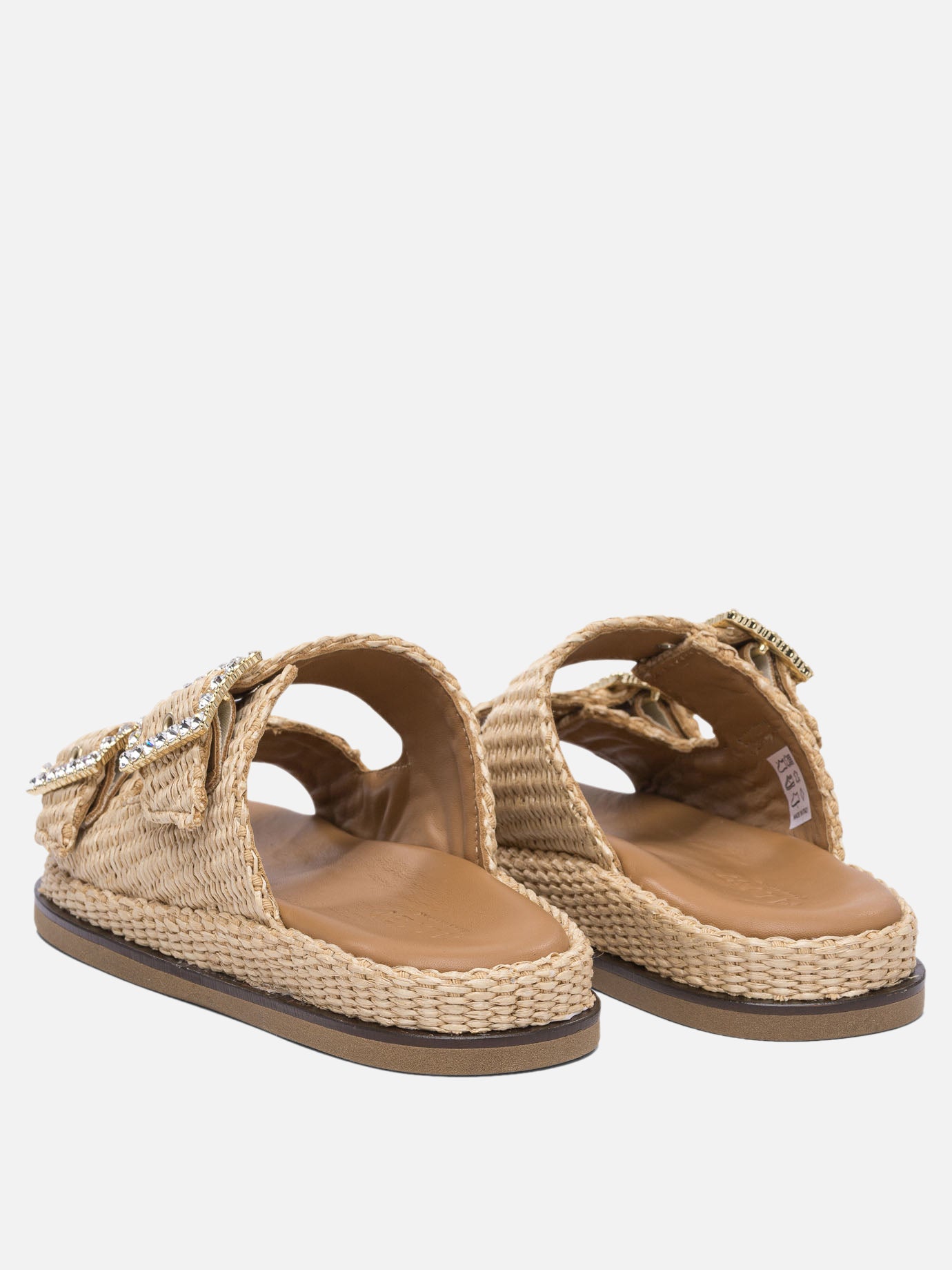 Flat sandals 100% rafia - 100% rubber  Beige - Alibi Women | PDP | VIETTI Online Store | Zoom-Modal_4
