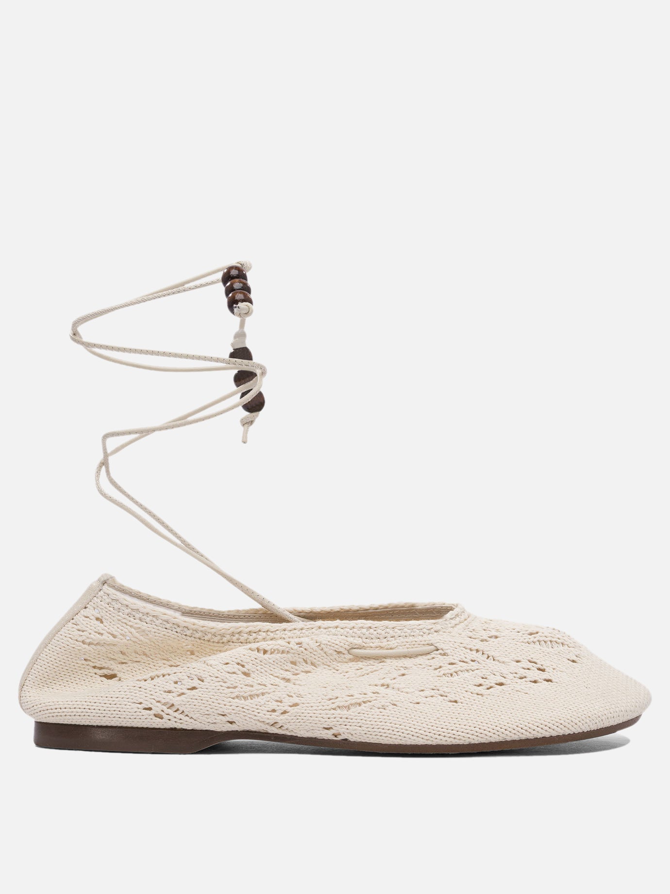 Classic ballet flats 50% relycled cotton 50% recycled polyester - 100% neolite  White - Alohas Women | PDP | VIETTI Online Store | Zoom-Modal

