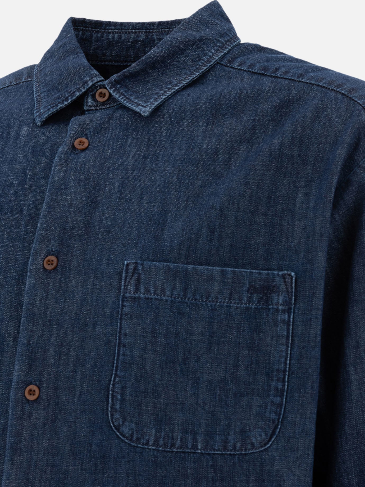 Casual shirts Denim  Blue - A.P.C. Men | PDP | VIETTI Online Store | thumbnail_4