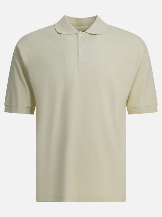 Polo con bottoni Solid colour  Verde - Auralee Uomo | VIETTI Online Store 
