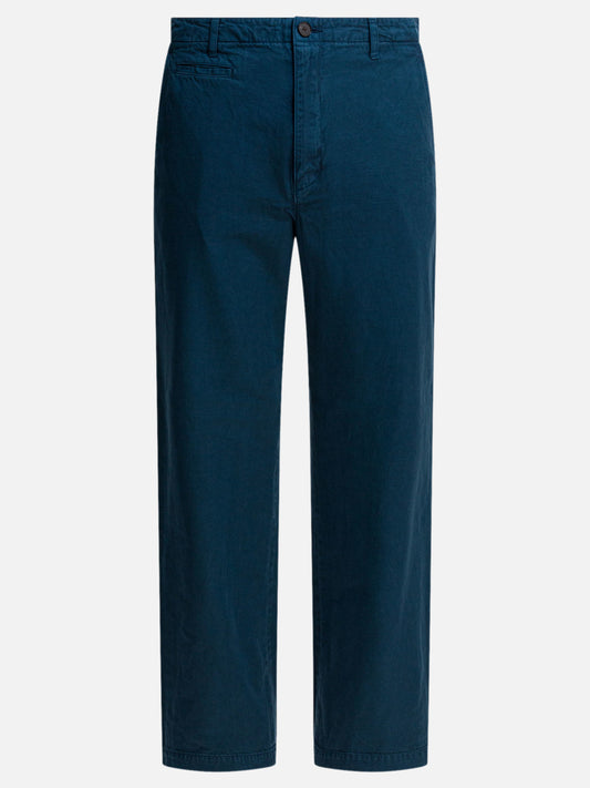 Pantaloni casual Solid colour  Blu - Auralee Uomo | PDP | VIETTI Online Store 
