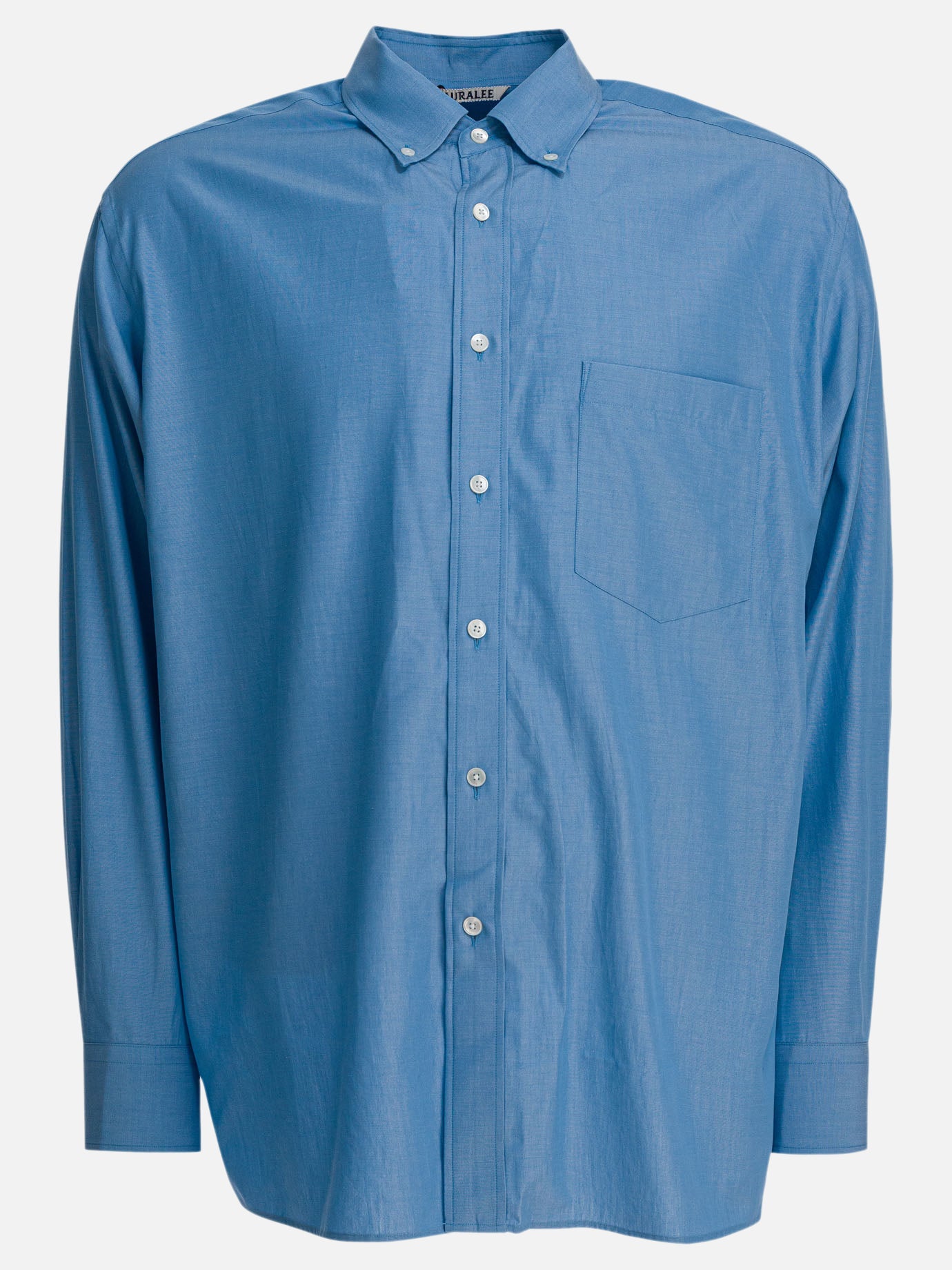 Camicie casual Solid colour  Azzurro - Auralee Uomo | PDP | VIETTI Online Store | thumbnail