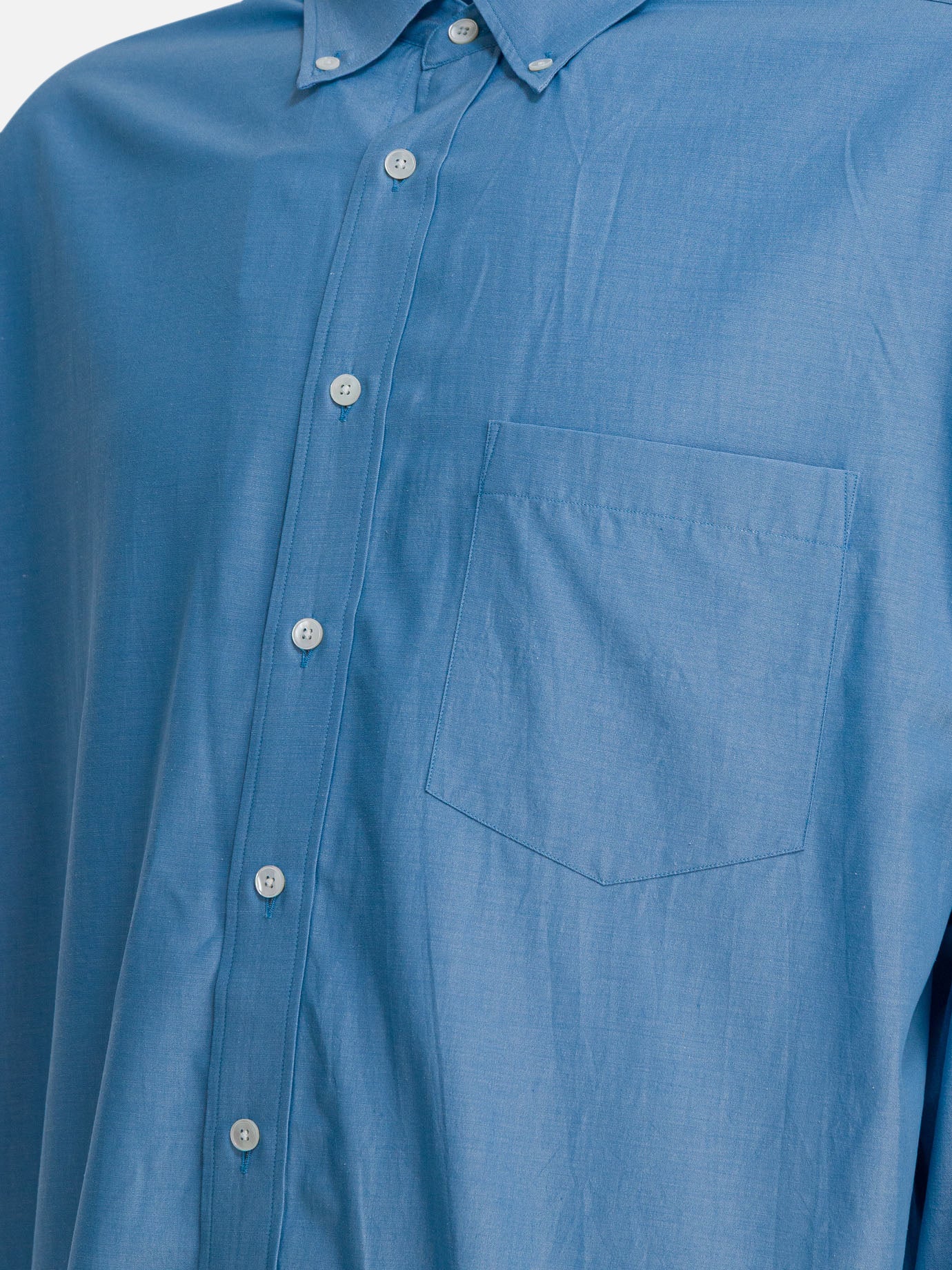 Camicie casual Solid colour  Azzurro - Auralee Uomo | PDP | VIETTI Online Store | thumbnail_4