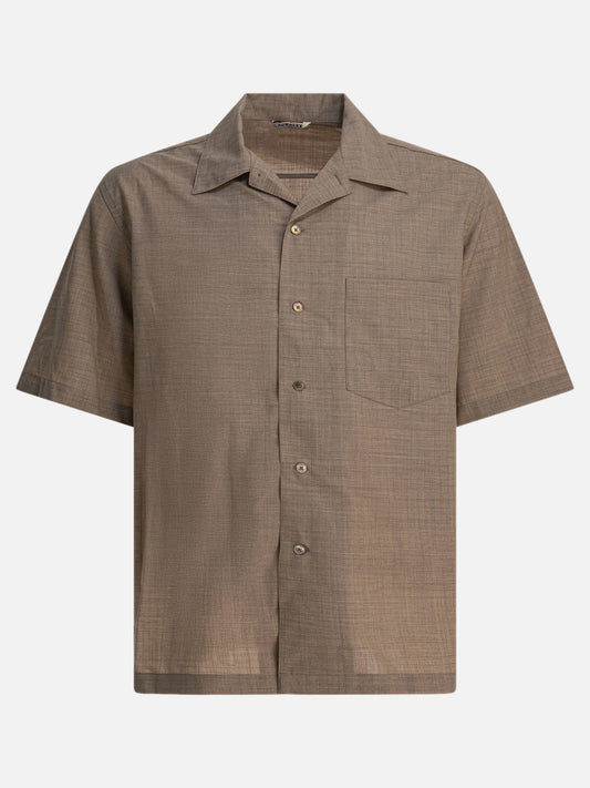 Camicie casual Solid colour  Beige - Auralee Uomo | PLP | VIETTI Online Store 
