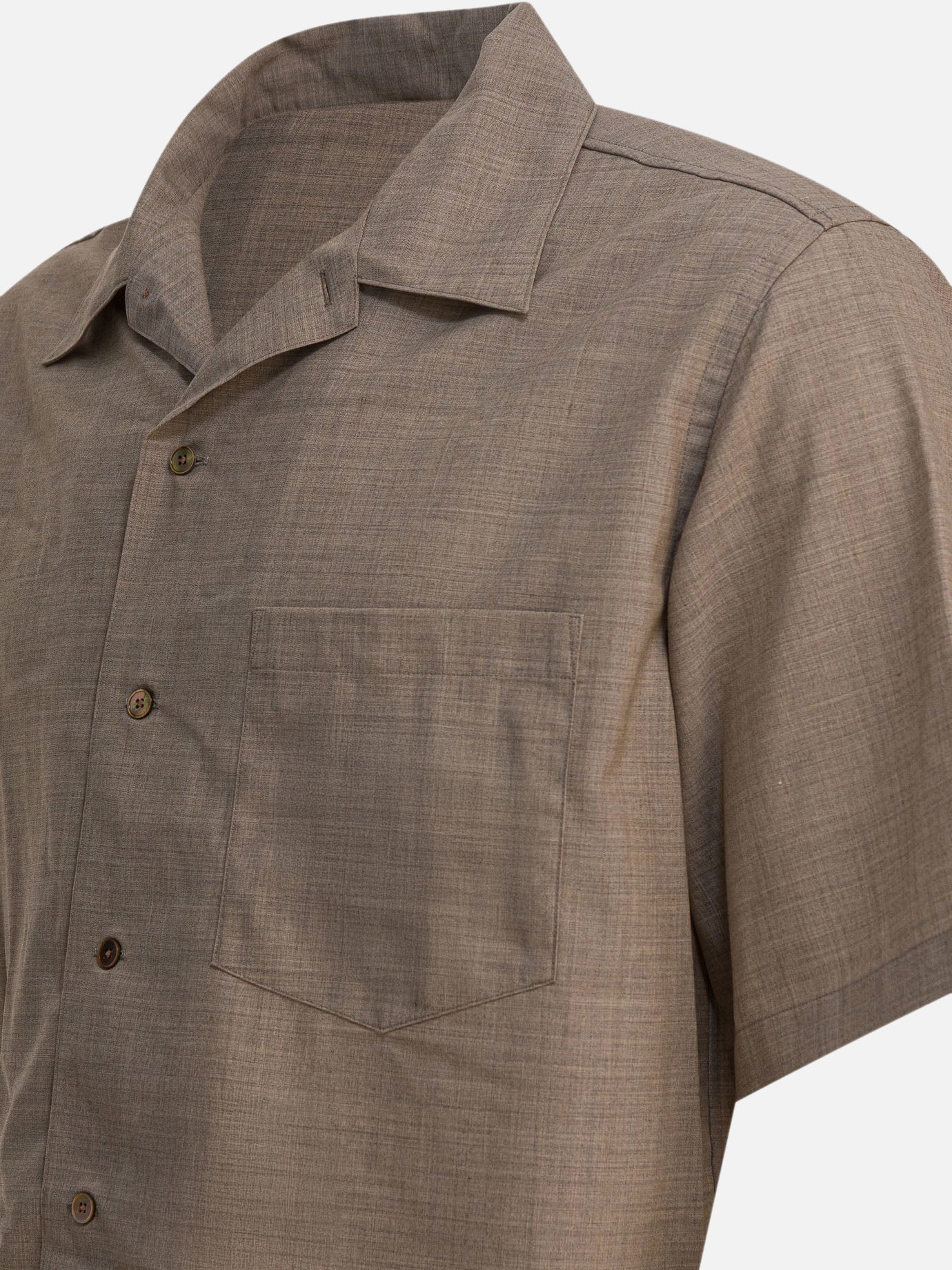 Camicie casual Solid colour  Beige - Auralee Uomo | PDP | VIETTI Online Store | thumbnail_4