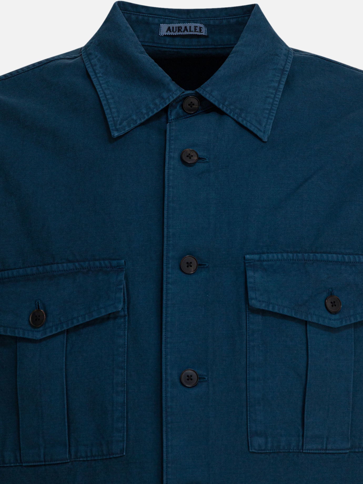 Camicie casual Solid colour  Blu - Auralee Uomo | PDP | VIETTI Online Store | Zoom-Modal_3
