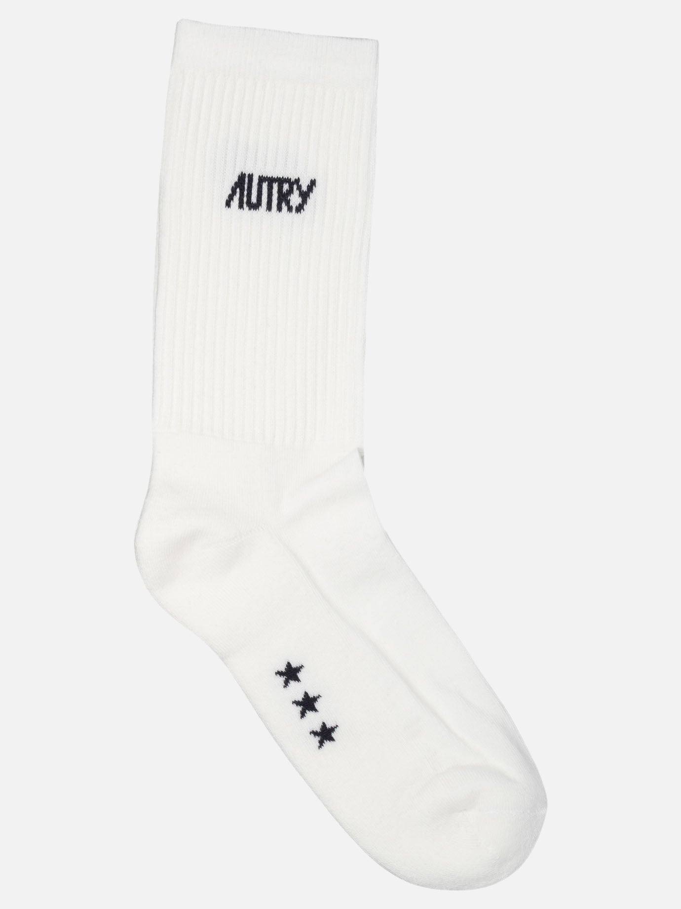Autry Jacquard logo socks White