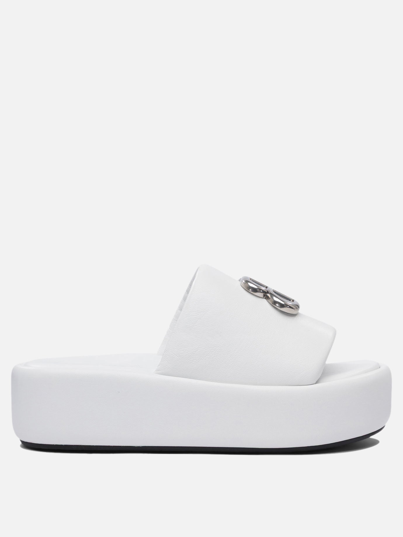 Sandali bassi 100% lamb leather - 100% rubber  Bianco - Balenciaga Donna | PDP | VIETTI Online Store | Zoom-Modal
