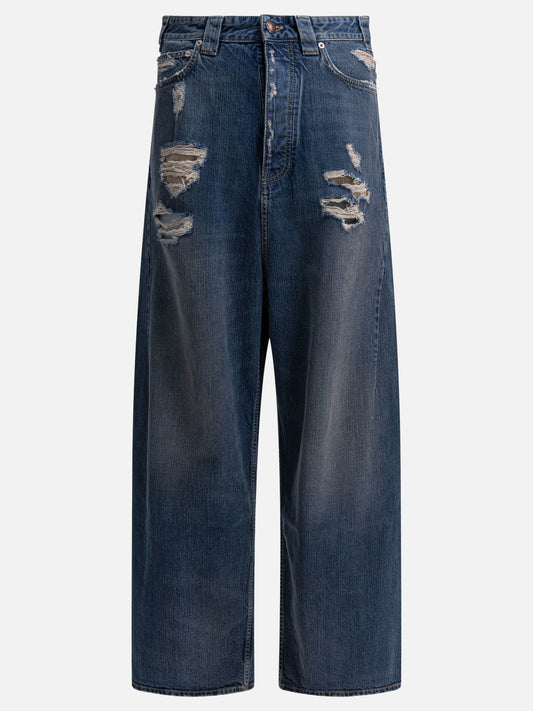 Jeans a gamba larga Denim  Blu - Balenciaga Uomo | VIETTI Online Store 
