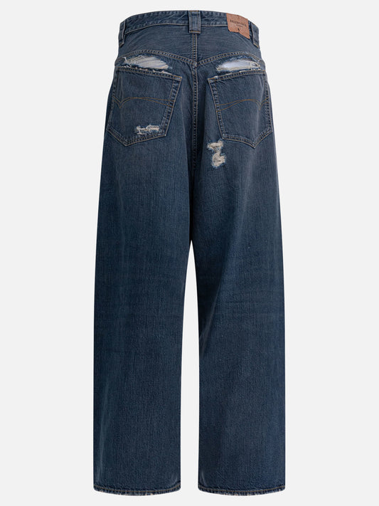 Jeans a gamba larga Denim  Blu - Balenciaga Uomo | VIETTI Online Store | 2

