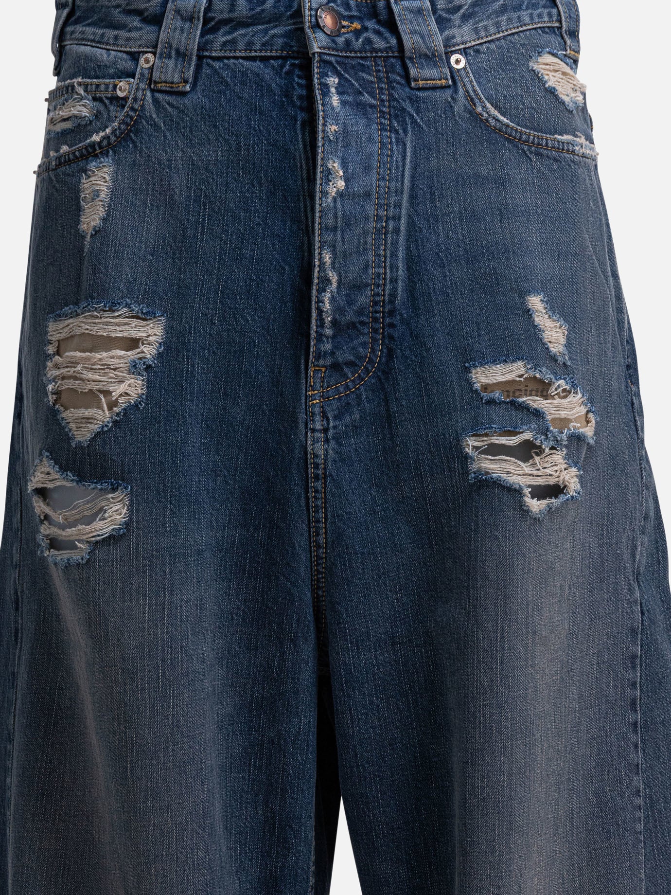 Jeans a gamba larga Denim  Blu - Balenciaga Uomo | PDP | VIETTI Online Store | Zoom-Modal_3
