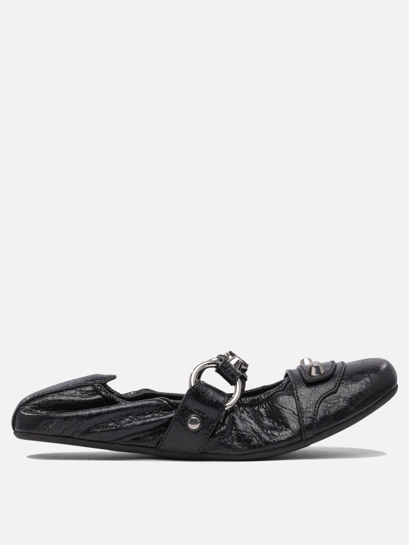 Mary Jane ballet flats 100% lamb leather - 100% rubber  Black - Balenciaga Women | PDP | VIETTI Online Store | thumbnail